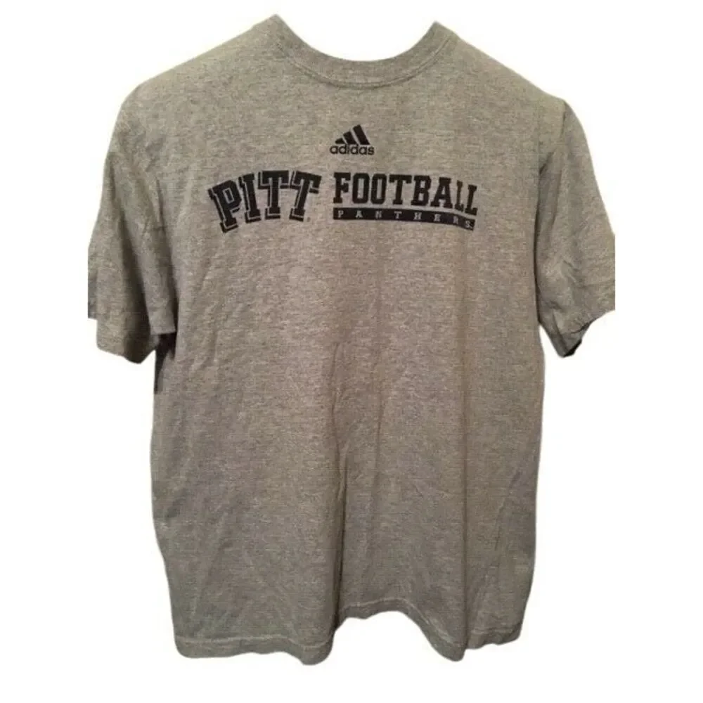 Pitt Panthers Football Size Medium Adidas T-Shirt